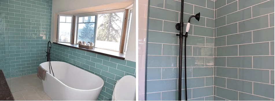 Clean modern bathroom