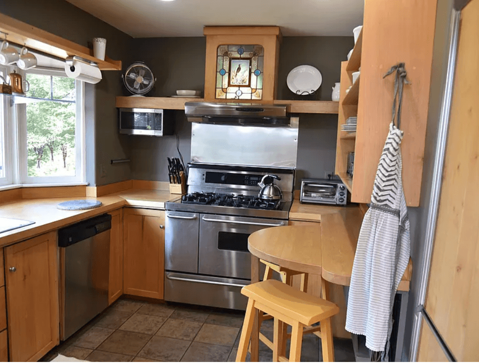 Modern fully-equipped kitchen
